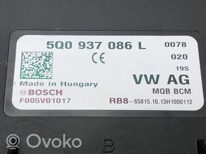Volkswagen Golf VII Sterownik / Moduł komfortu 5Q0937086L