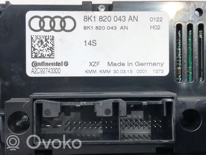 Audi A4 S4 B8 8K Interruttore ventola abitacolo 8K1820043AN