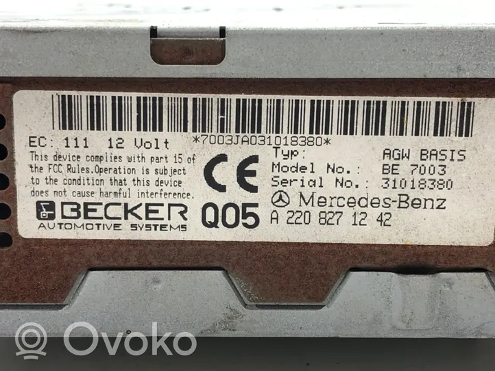 Mercedes-Benz CL C215 Amplificatore A2208271242