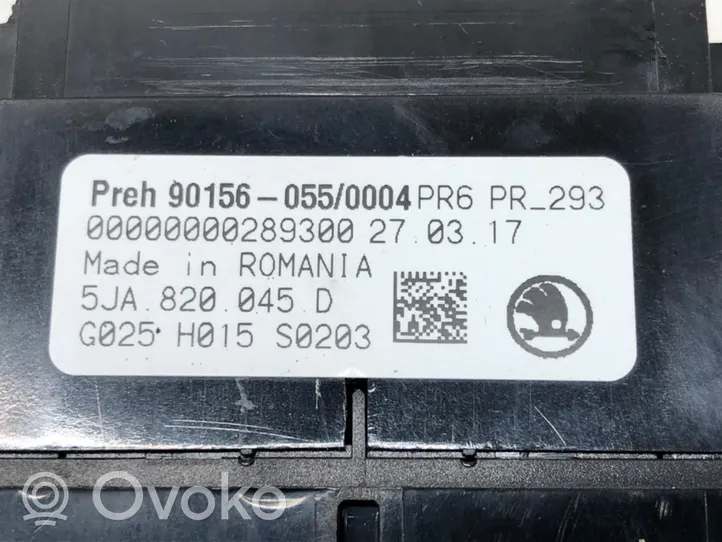 Skoda Rapid (NH) Включатель регулировки салона 5JA820045D