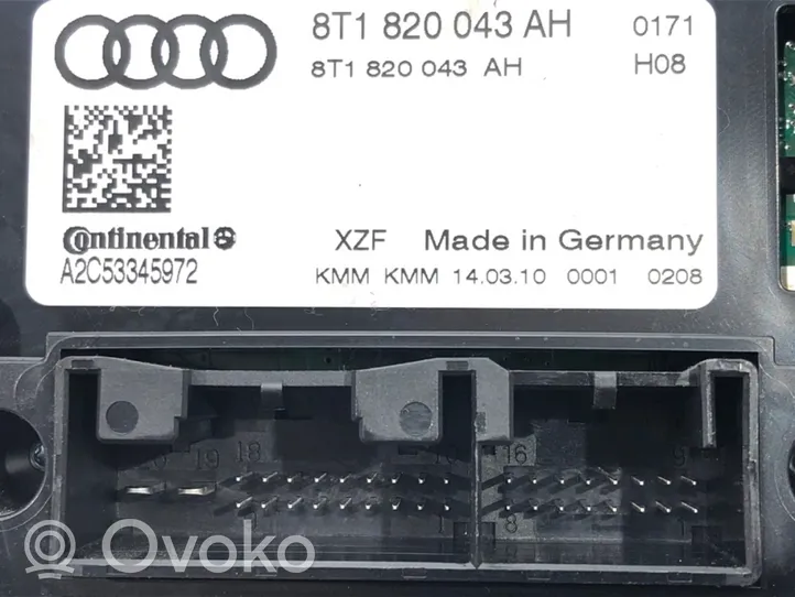 Audi A4 S4 B8 8K Sisätuulettimen ohjauskytkin 8T1820043AH