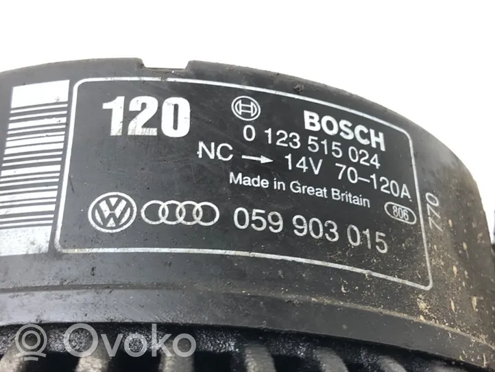 Audi A6 S6 C5 4B Générateur / alternateur 0123515024
