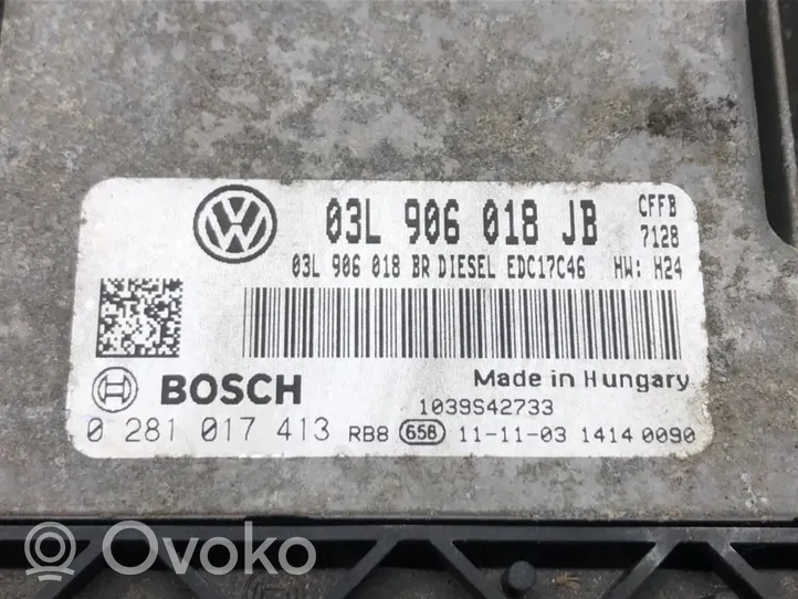 Skoda Superb B6 (3T) Komputer / Sterownik ECU silnika 03L906018JB