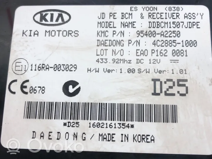 KIA Ceed Altre centraline/moduli 95400-A2250