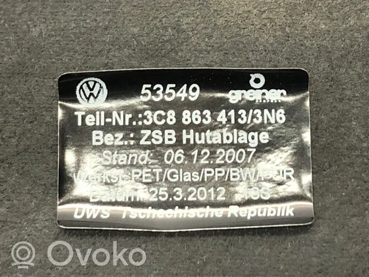 Volkswagen PASSAT CC Półka tylna bagażnika 