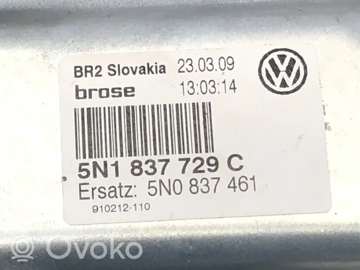 Volkswagen Tiguan Mécanisme de lève-vitre avec moteur 5N1837729C