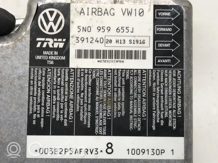Volkswagen Tiguan Capteur de collision / impact de déploiement d'airbag 5N0959655J