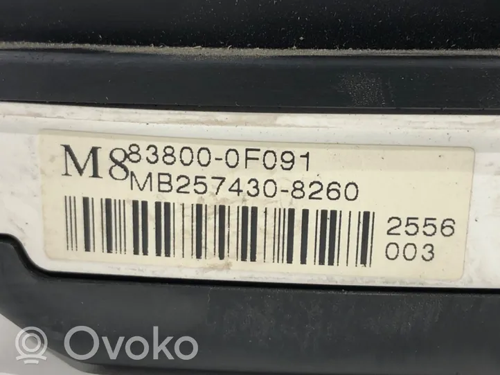 Toyota Corolla E120 E130 Compteur de vitesse tableau de bord 83800-0F091
