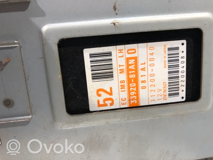 Suzuki Jimny Komputer / Sterownik ECU silnika 33920-81AN