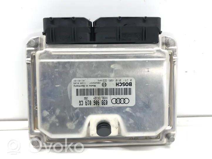 Audi A4 S4 B6 8E 8H Unité de commande, module ECU de moteur 038906019CG