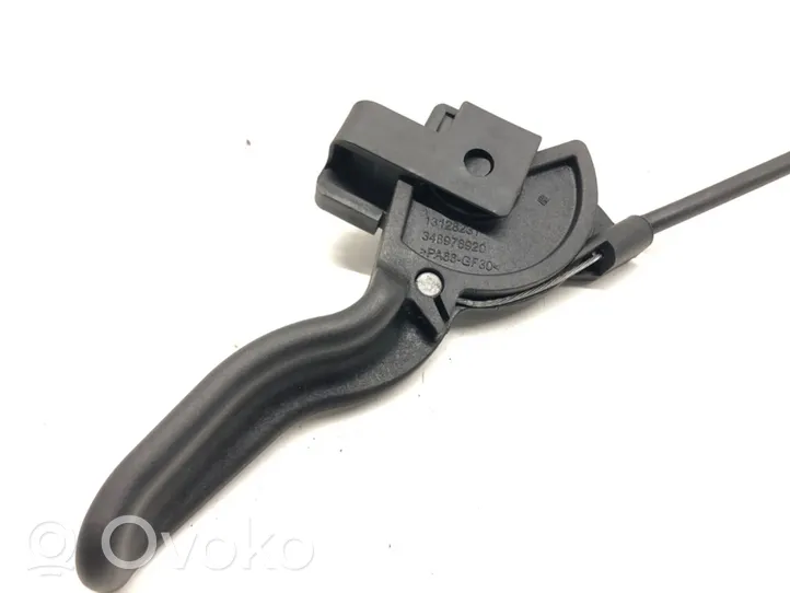 Opel Meriva B Système poignée, câble pour serrure de capot 