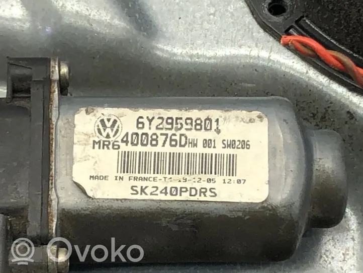 Volkswagen Polo IV 9N3 Elektryczny podnośnik szyby drzwi przednich 6Y2959801