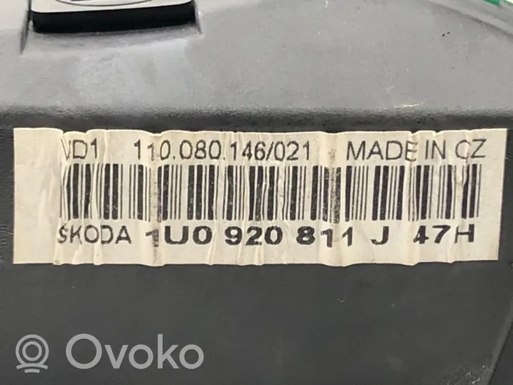 Skoda Octavia Mk1 (1U) Tachimetro (quadro strumenti) 1U0920811J