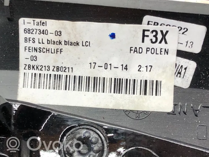 BMW 3 F30 F35 F31 Element deski rozdzielczej 6827340