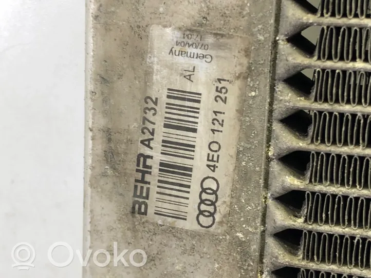 Audi A8 S8 D3 4E Radiateur de refroidissement 4E0121251