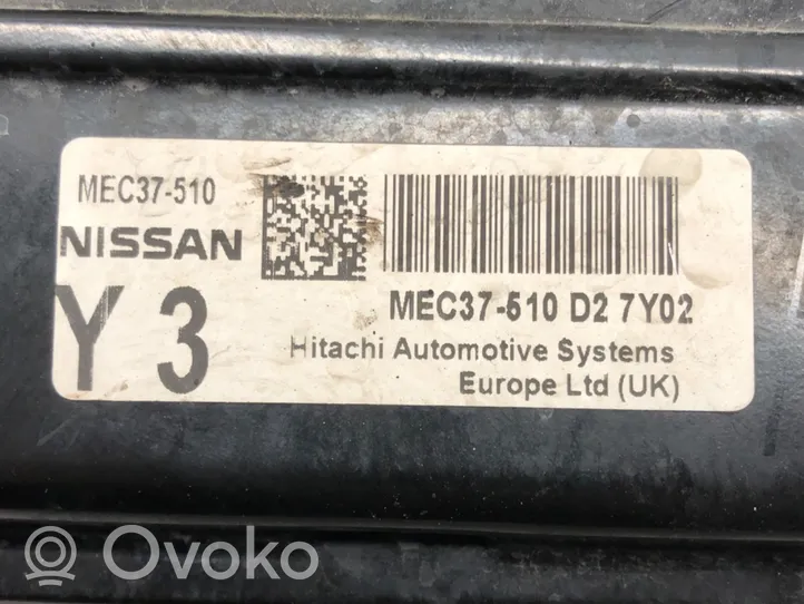 Nissan Note (E11) Moottorin ohjainlaite/moduuli (käytetyt) MEC37-510