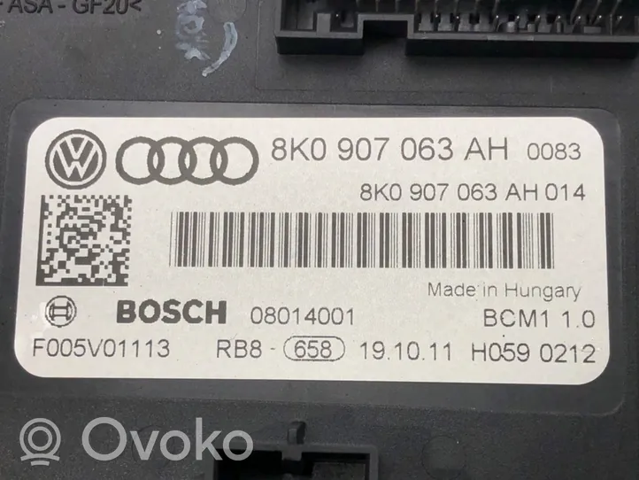 Audi A5 8T 8F Module de contrôle carrosserie centrale 8K0907063AH