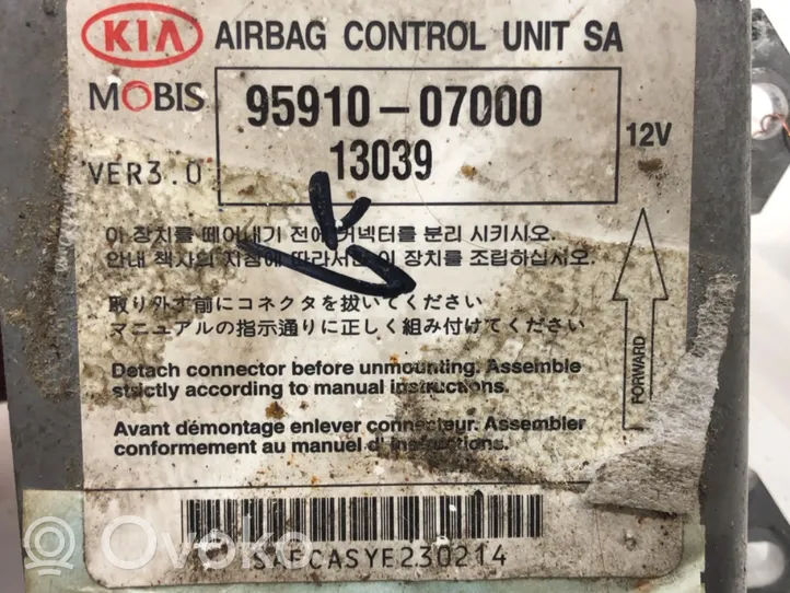 KIA Picanto Airbag deployment crash/impact sensor 
