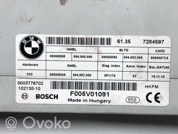 BMW 7 F01 F02 F03 F04 Muut ohjainlaitteet/moduulit 7284597