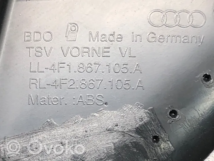 Audi A6 Allroad C6 Garniture de panneau carte de porte avant 