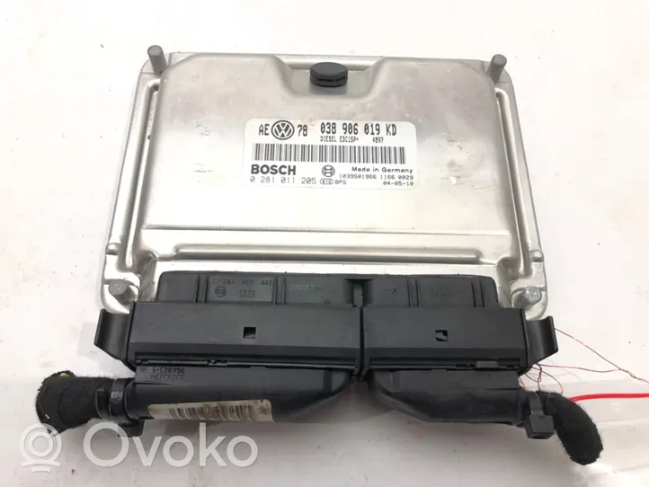 Skoda Superb B5 (3U) Komputer / Sterownik ECU silnika 038906019KD