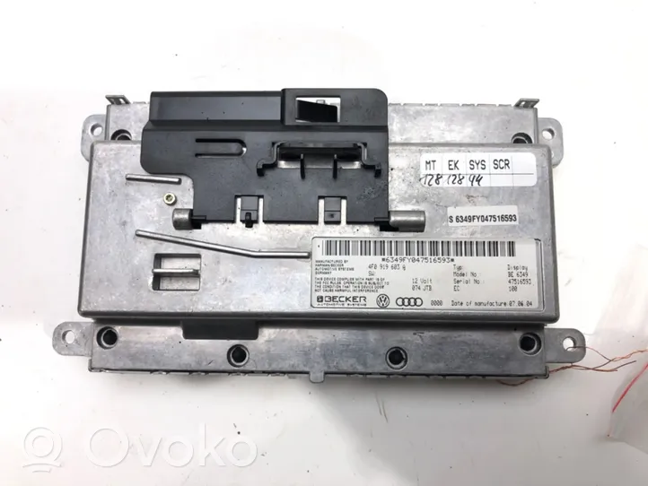 Audi A6 S6 C6 4F Monitori/näyttö/pieni näyttö 4F0919603A