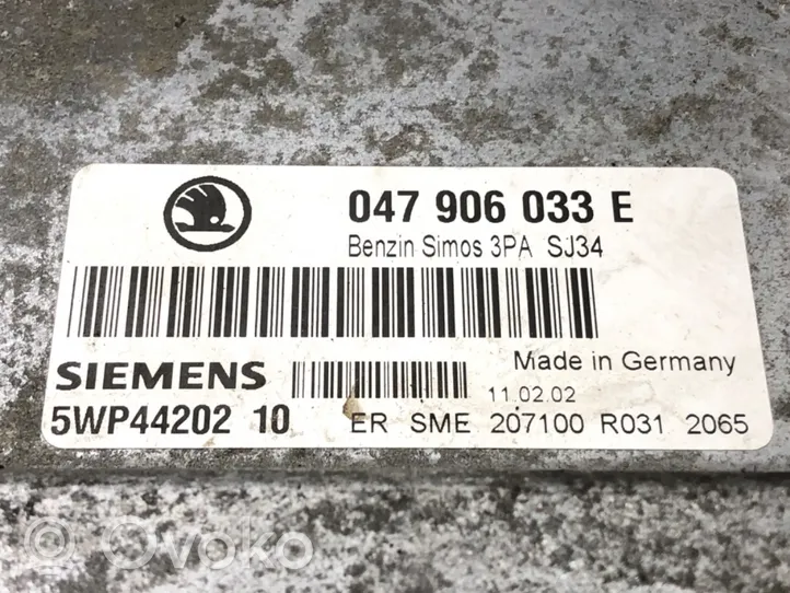 Skoda Fabia Mk1 (6Y) Komputer / Sterownik ECU silnika 047906033E