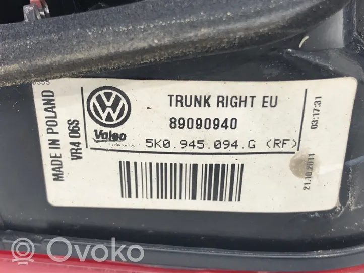 Volkswagen Golf VI Galinis žibintas kėbule 5K0945094G