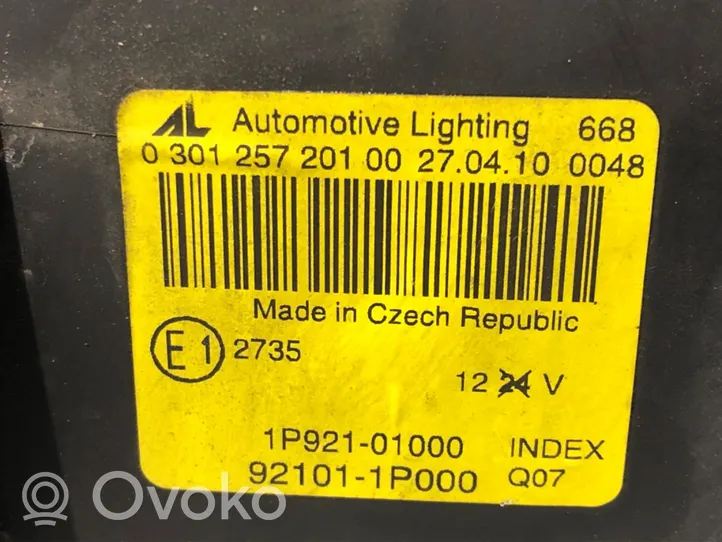 KIA Venga Lampa przednia 92101-1P000