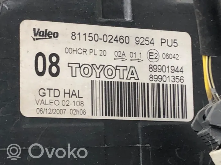 Toyota Auris 150 Priekinis žibintas 81150-02460