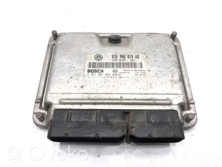 Seat Alhambra (Mk1) Komputer / Sterownik ECU silnika 038906019AB