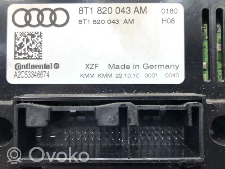 Audi A4 S4 B8 8K Salono ventiliatoriaus reguliavimo jungtukas 8T1820043AM