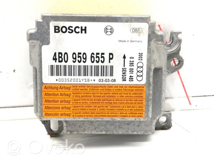 Audi A6 S6 C5 4B Czujnik uderzenia Airbag 4B0959655P