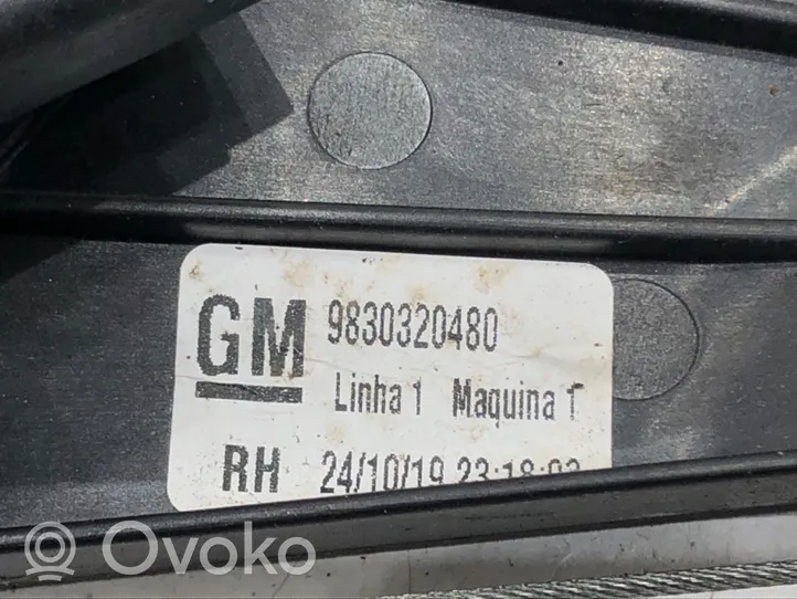 Opel Grandland X Elektriskā loga pacelšanas mehānisma komplekts 9830320480