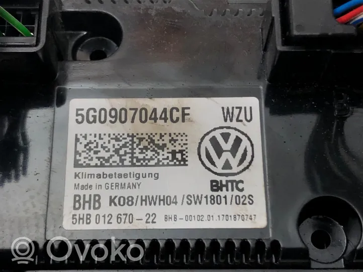 Volkswagen Golf VII Przełącznik / Włącznik nawiewu dmuchawy 5G0907044CE