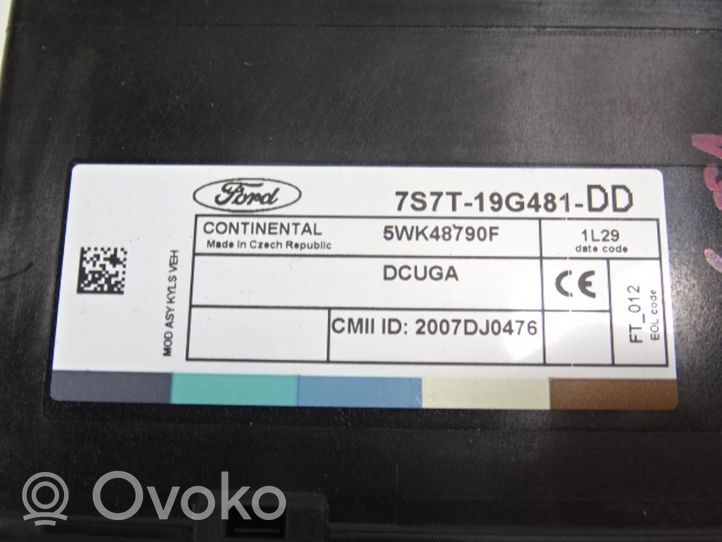 Ford Galaxy Korin keskiosan ohjainlaite 7S7119G481DD