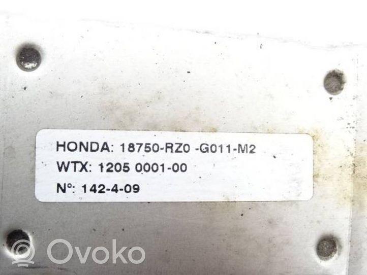 Honda Civic IX Refroidisseur de vanne EGR 18750RZ0G011M2