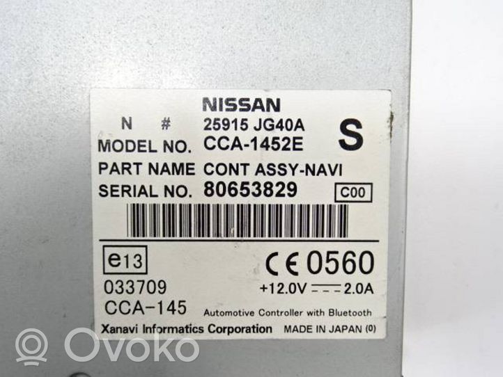 Nissan X-Trail T31 Centralina/modulo navigatore GPS 25915JG40A