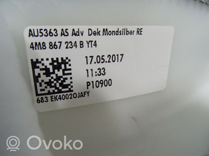 Audi Q8 Osłona słupka szyby przedniej / A 4M8867234B