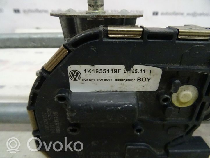 Volkswagen Jetta V Mechanizm i silniczek wycieraczek szyby przedniej / czołowej 1K1955023H