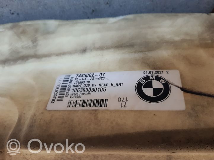 BMW 3 G20 G21 Tapis de sol / moquette de cabine arrière 7483082