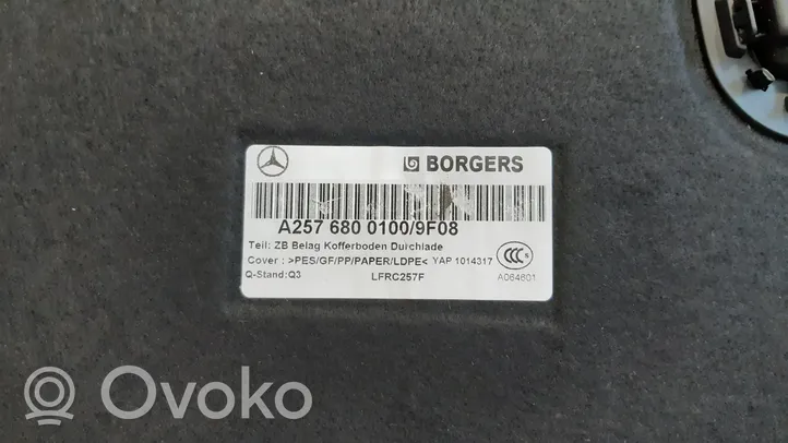 Mercedes-Benz CLS C257 Wykładzina podłogowa bagażnika A2576800100