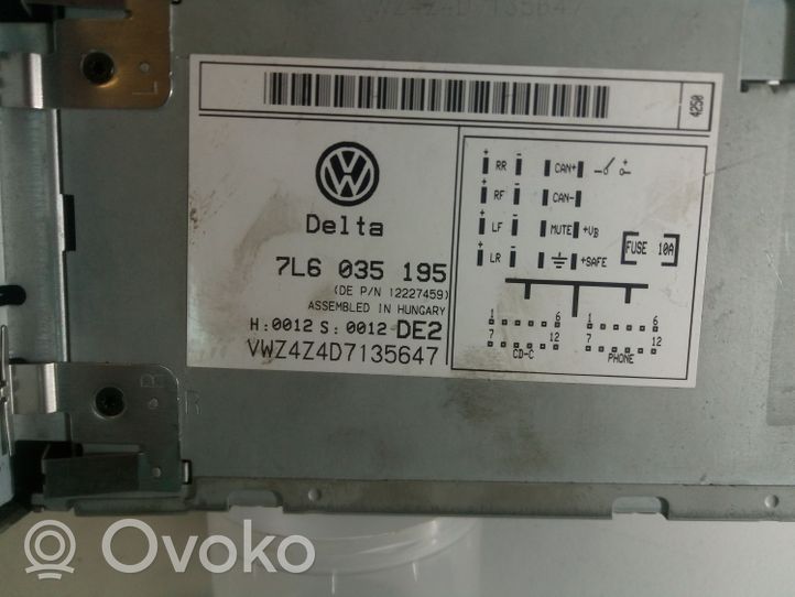 Volkswagen Touareg I Panel / Radioodtwarzacz CD/DVD/GPS VWZ4Z4D7135647
