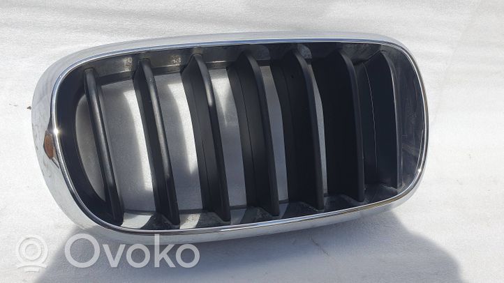 BMW X6 F16 Grille calandre supérieure de pare-chocs avant 7316076