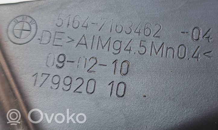 BMW 5 E60 E61 Radiatoru paneļa augšējā daļa (televizors) 51647163462