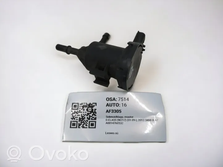 Mercedes-Benz E W212 Solenoīda vārsts A0014760532