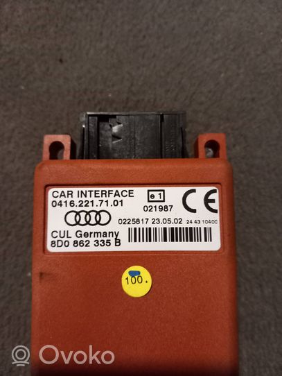 Audi A4 S4 B6 8E 8H Unité de commande, module téléphone 8D0862335B