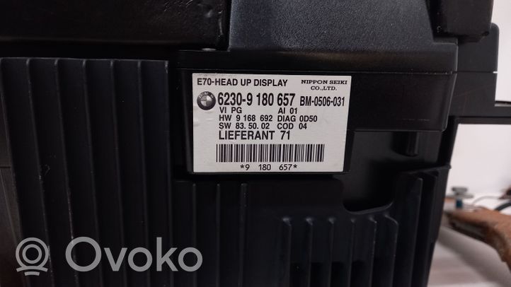 BMW X5 E70 Schermo del visore a sovrimpressione 62309180657