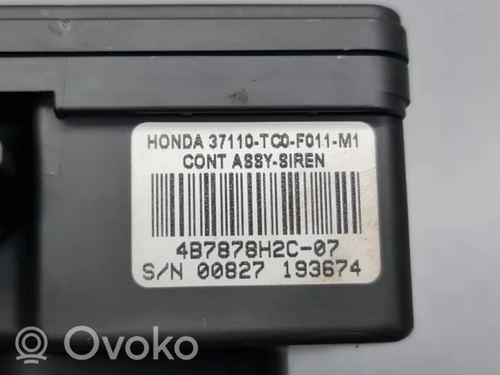 Honda Accord Alarmes antivol sirène 4B7878H2C07