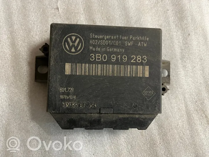Volkswagen PASSAT B5 Pysäköintitutkan (PCD) ohjainlaite/moduuli 3B0919283